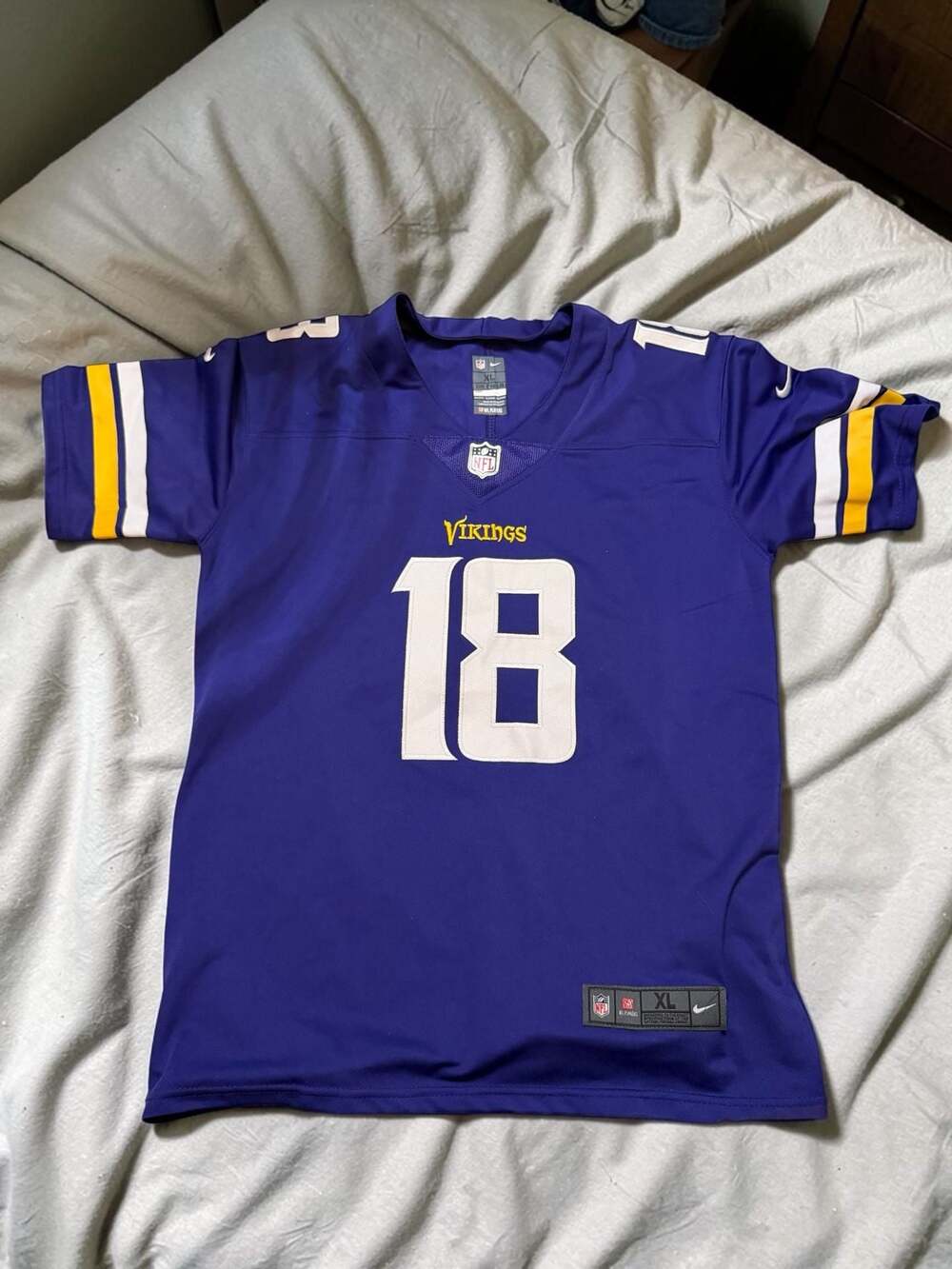 Nike Minnesota Vikings Justin Jefferson 18 Jersey Youth XL
